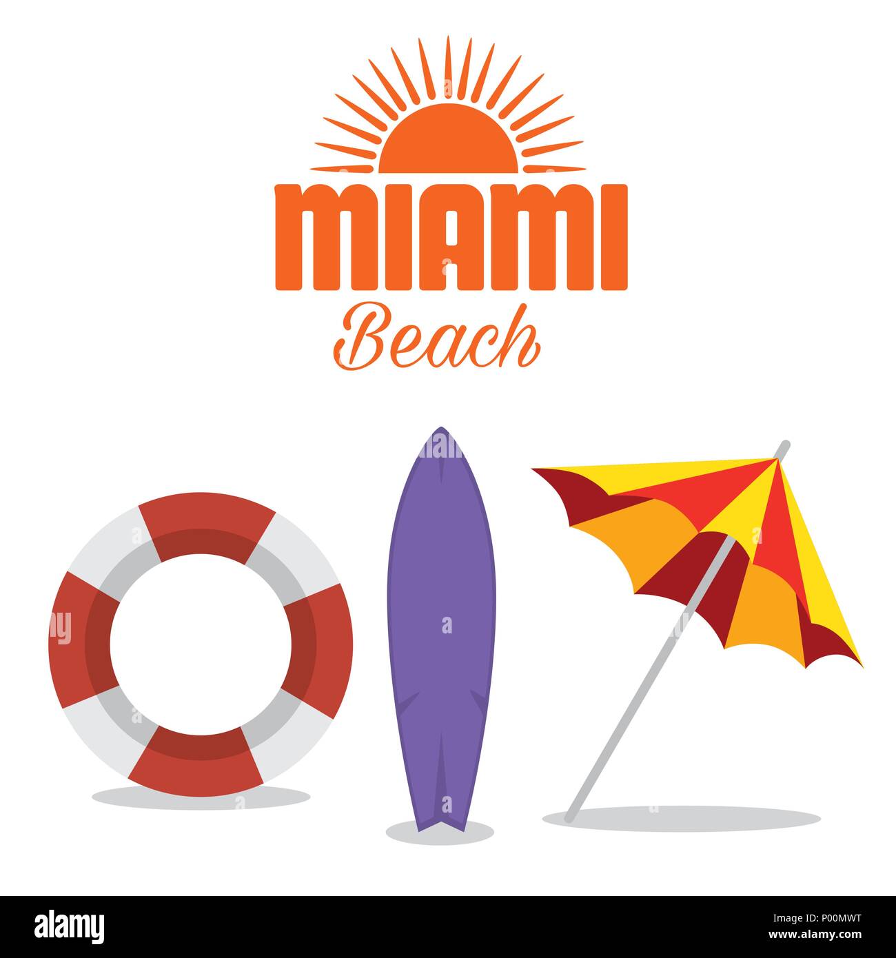 Miami table Stock Vector Images - Alamy