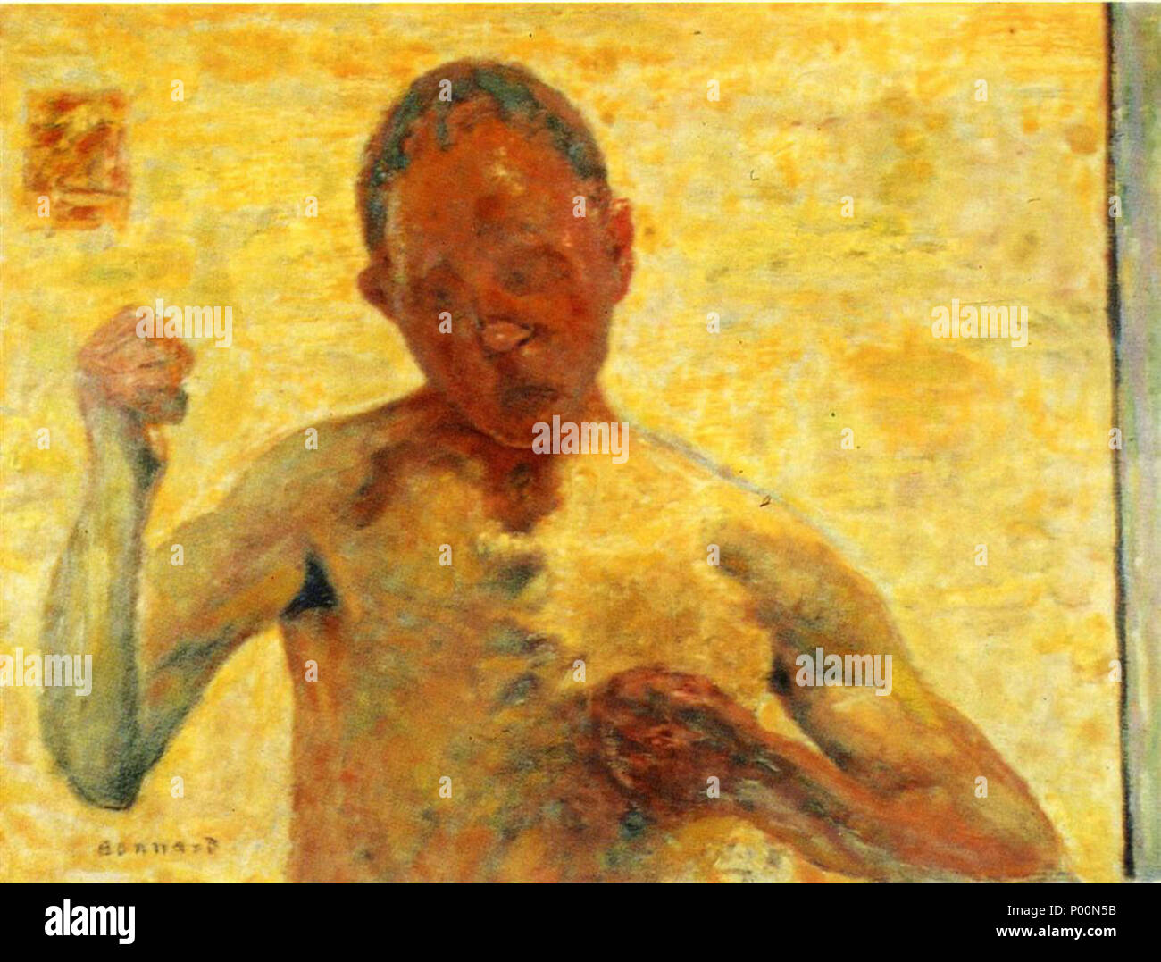 .  English: Painting by Pierre Bonnard  . Q17492757 . After 1923 92 Self-portrait.jpg!HalfHD Stock Photo