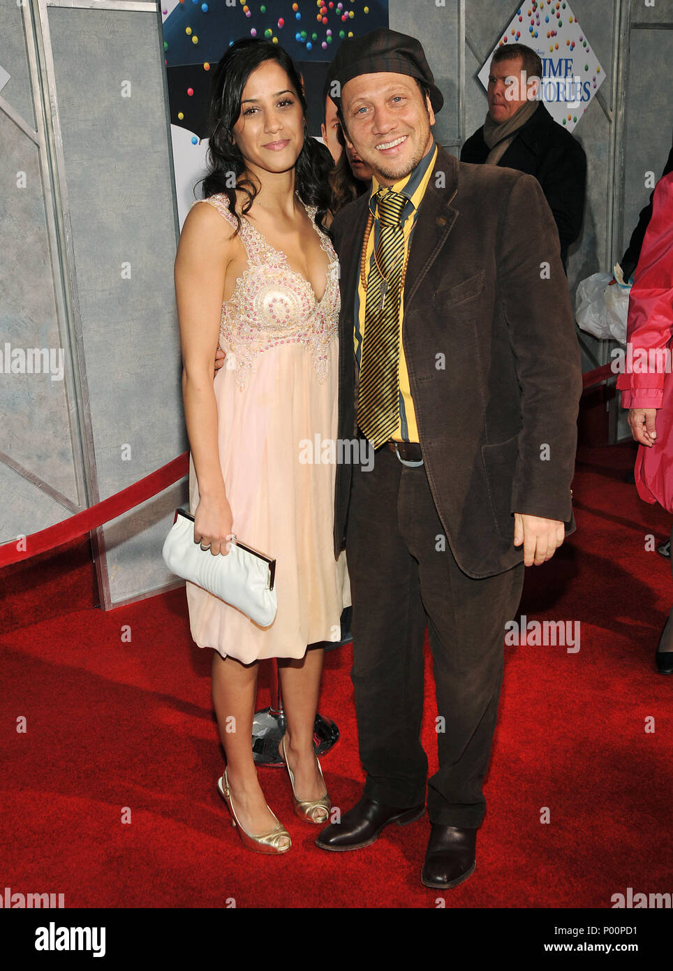 Rob Schneider and wife - Bedtime Stories Premiere at the El Capitan Theatre  In Los Angeles. SchneiderRob wife 47 Event in Hollywood Life - California,  Red Carpet Event, USA, Film Industry, Celebrities,