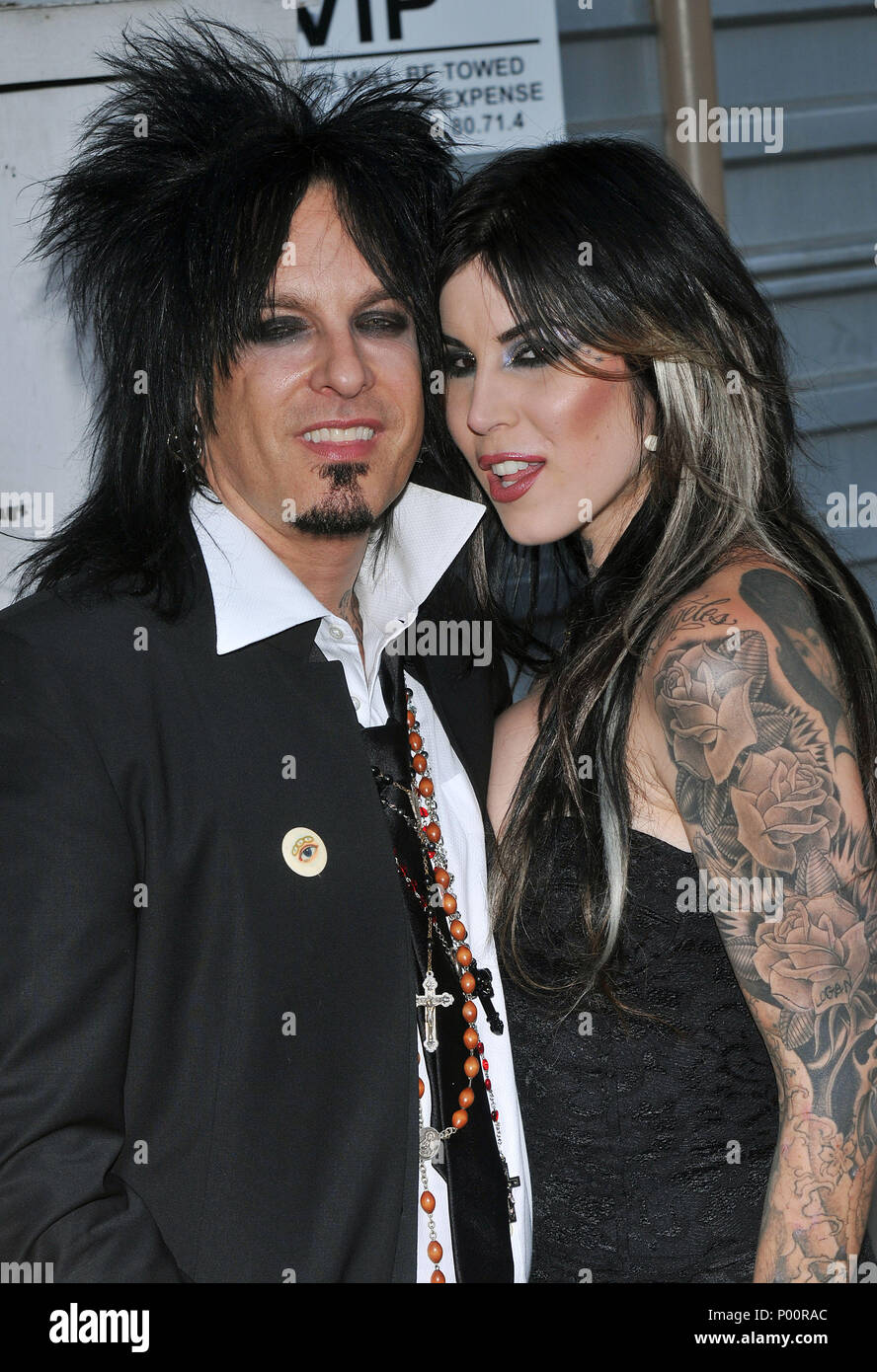 Nikki Sixx and Kat Von D - 10th Ann. Young Hollywood Awards at the Avalon  Club In Los Angeles. three quarters eye contact smileSixxNikki KatVonD 126  Event in Hollywood Life - California,
