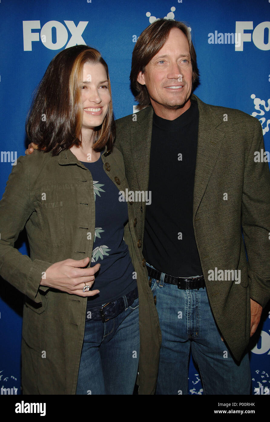 Kevin Sorbo ( OC ) and wife Sam arriving at the FOX tca Winter Party at