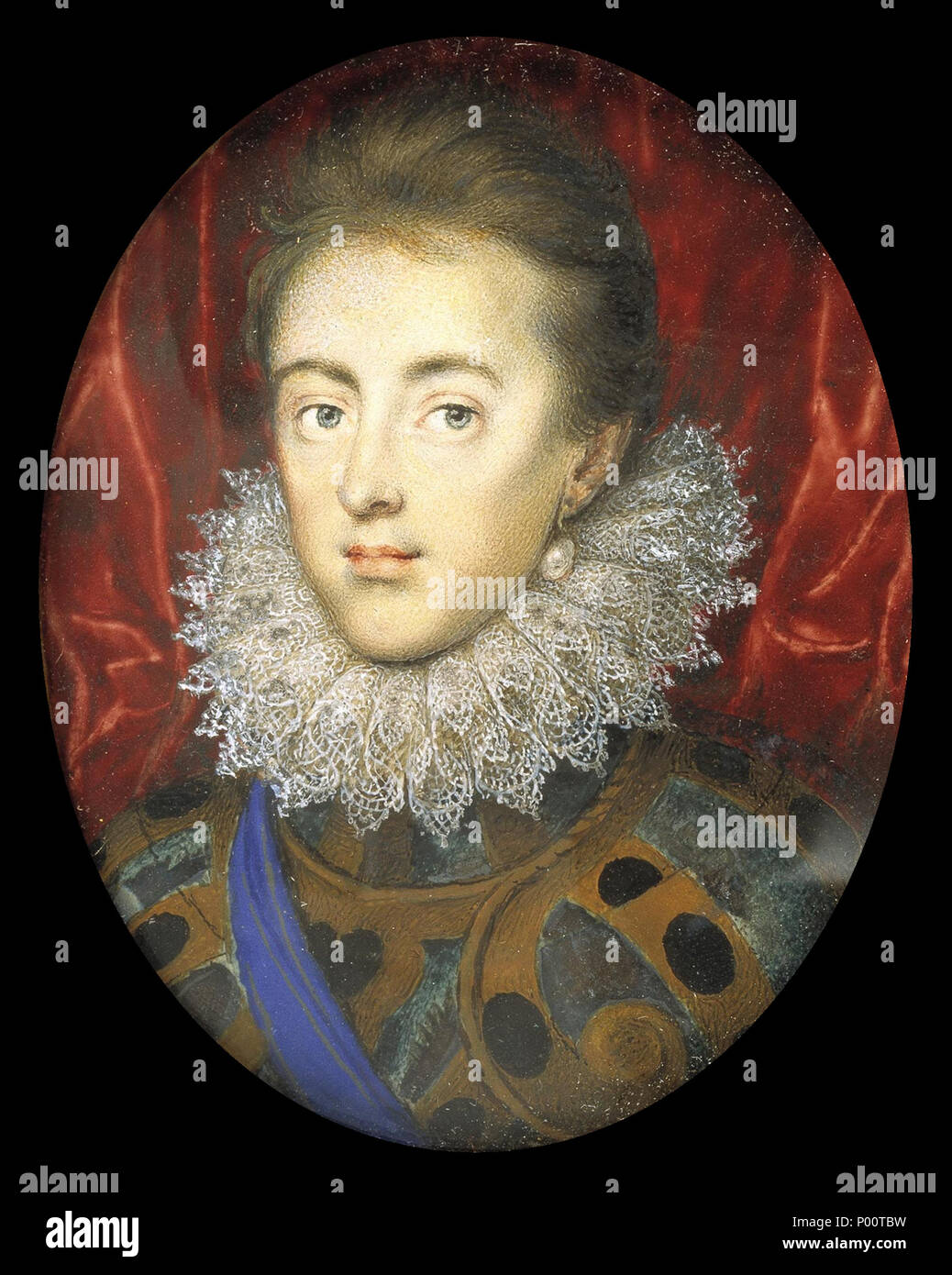 . (later Charles I)  . Charles, Prince of Wales . 1615 16 Charles, Prince of Wales (later Charles I) by Isaac Oliver Stock Photo