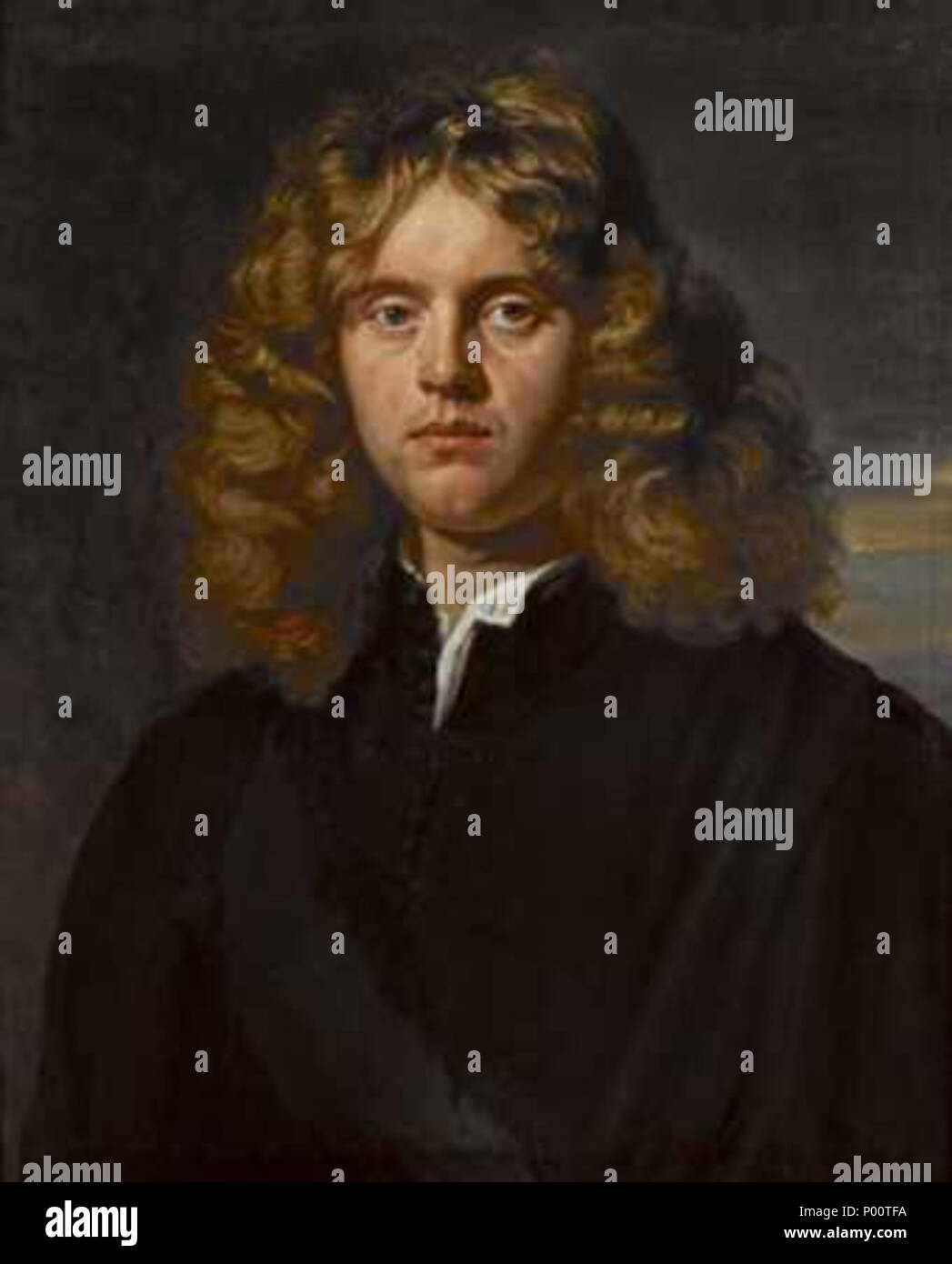 . Español: Retrato de hombre, óleo sobre lienzo, 72 x 59 cm, firmado C WAVTIER / 1656. Musées royaux des Beaux-Arts de Belgique  . 1656. Charles (Karel) Wautier 105 Wautier-retrato masculino Stock Photo