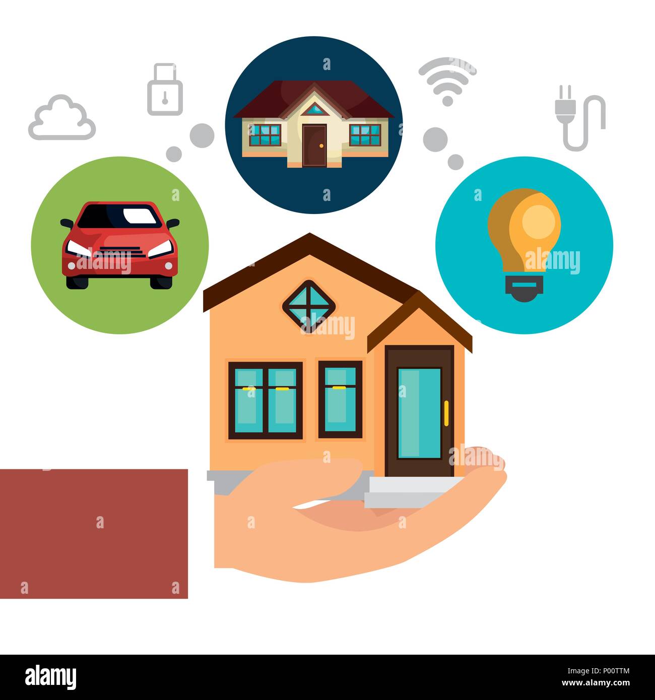 smart home technology set icons Stock Vector Image & Art - Alamy
