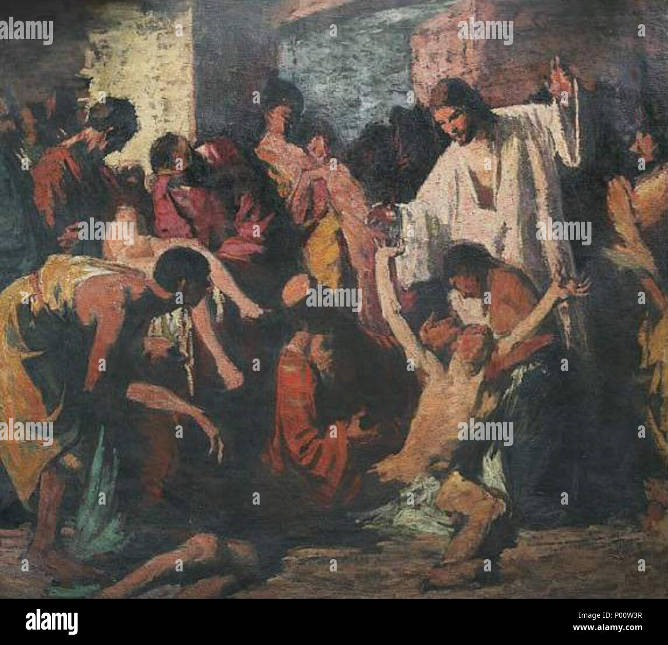 107 Zemplényi Biblical Scene Stock Photo