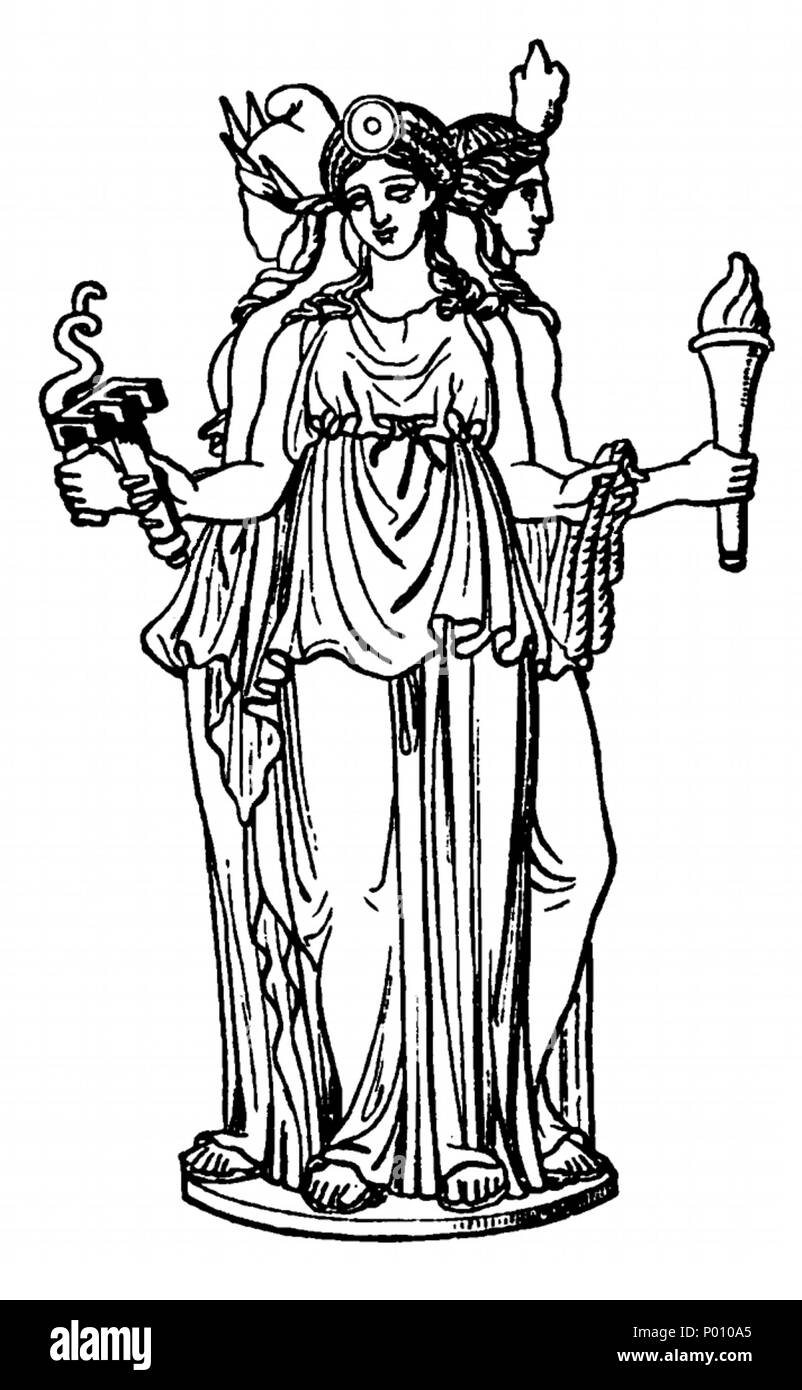 . Threeformed Hecate (Triple Hecate) . 1880, upload September. 14