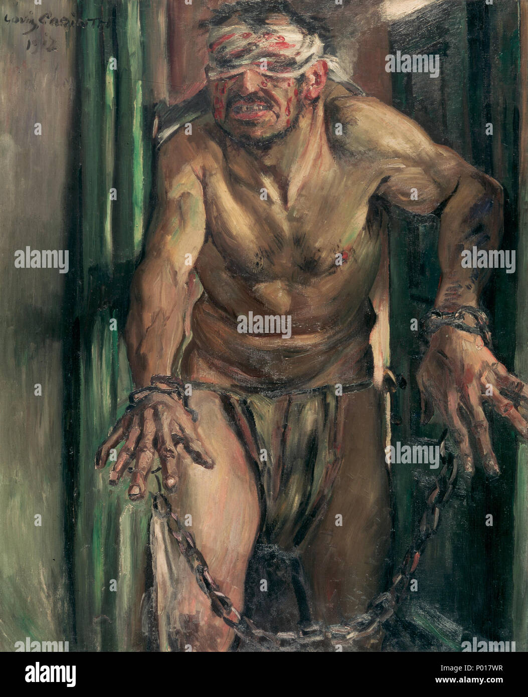 .  English: The Blinded Samson Deutsch: Der geblendete Simson . 1912 5 Lovis Corinth - Der geblendete Simson - Google Art Project Stock Photo