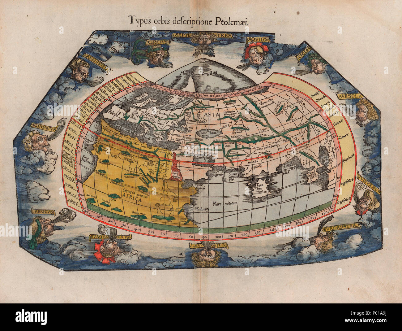 Ptolemys map of the world hi-res stock photography and images - Alamy