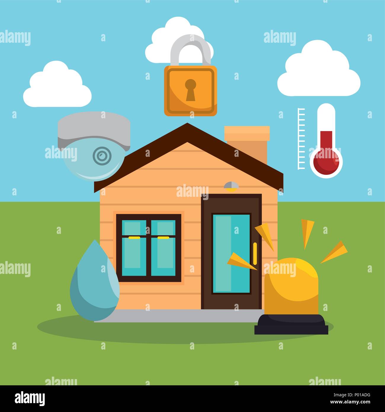 smart home technology set icons Stock Vector Image & Art - Alamy