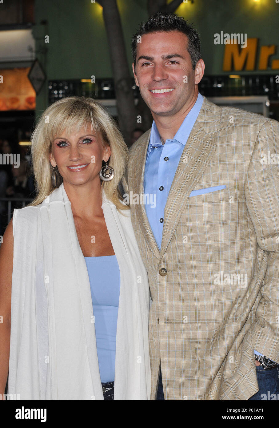 Kurt Warner and wife Brenda Couples Retreat Premiere at the Westwood Village Theatre In Los