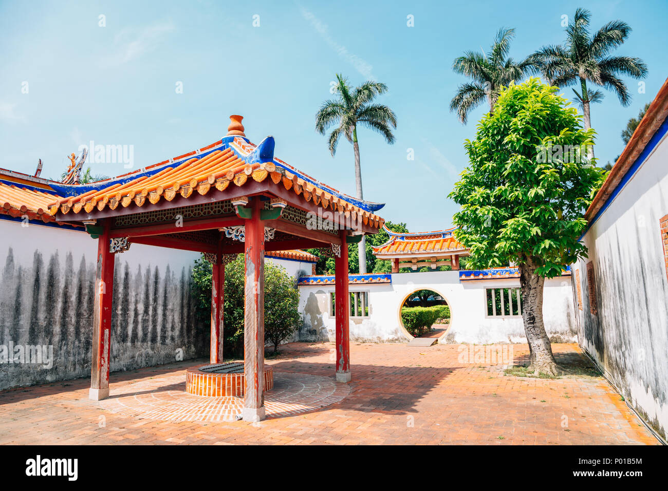 Wenchang Shrine and Martial Temple in Lukang, Taiwan Stock Photo