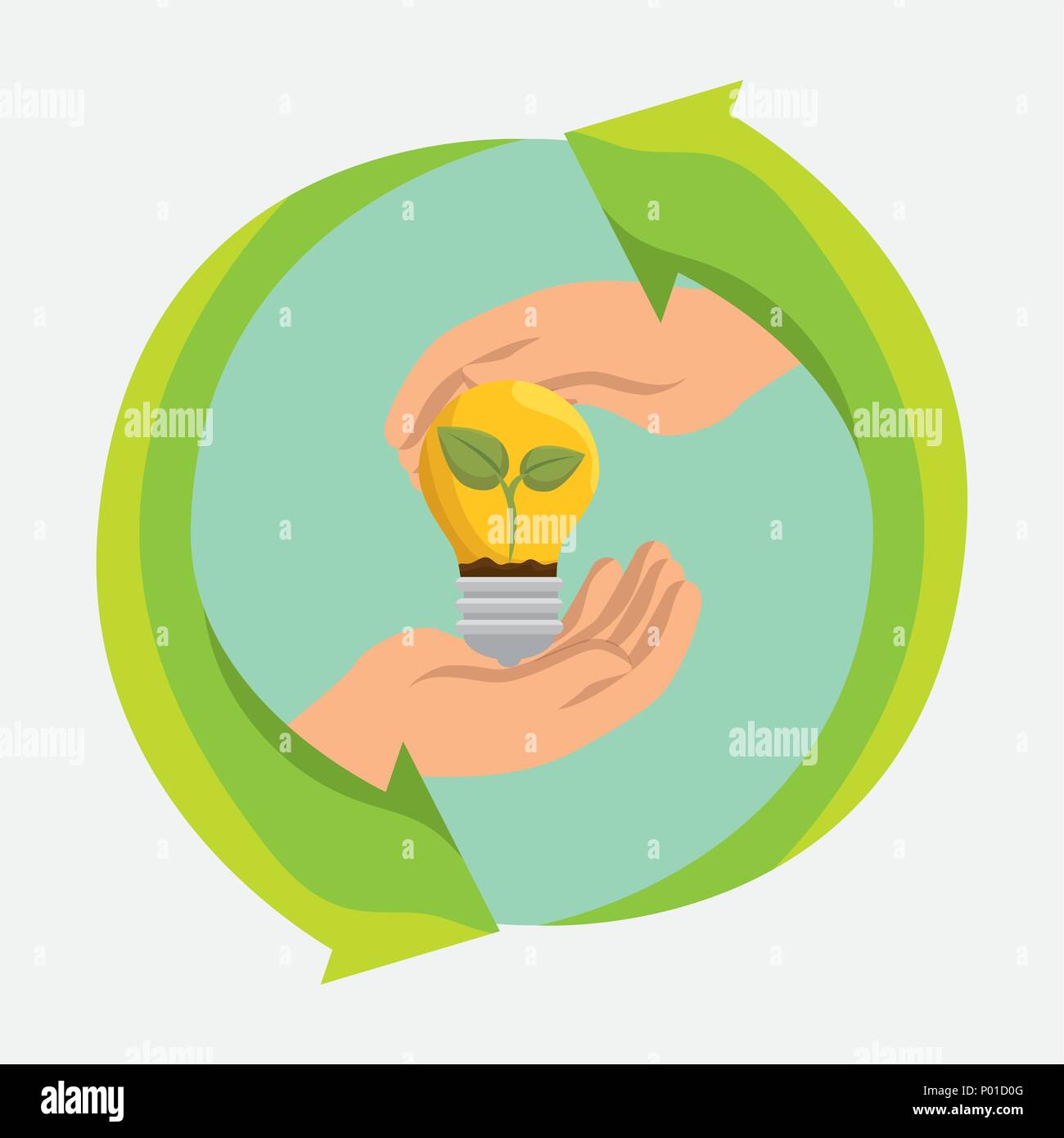 bulb energy ecology icons Stock Vector Image & Art - Alamy