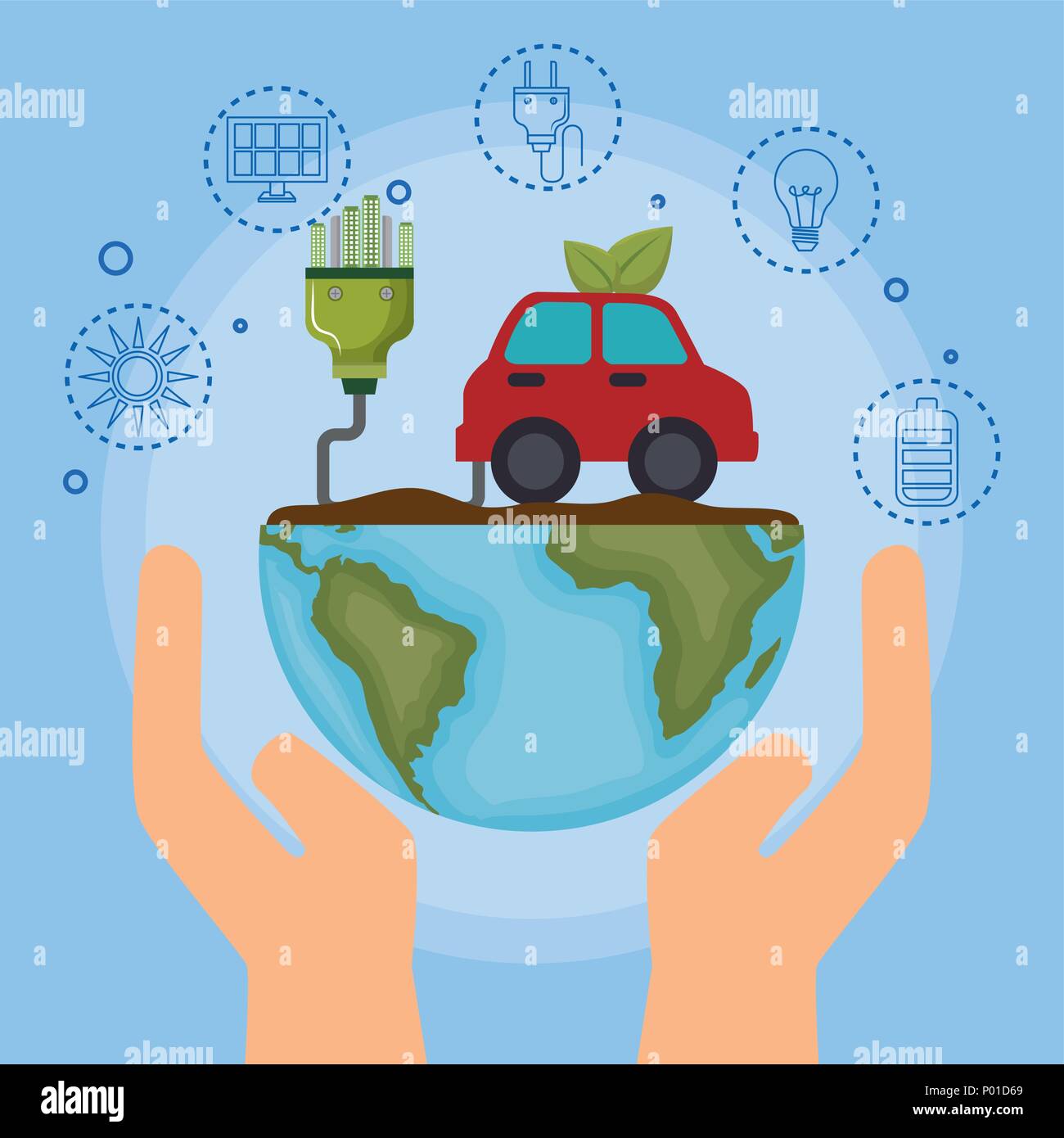 ecology car vehicle icons Stock Vector Image & Art - Alamy