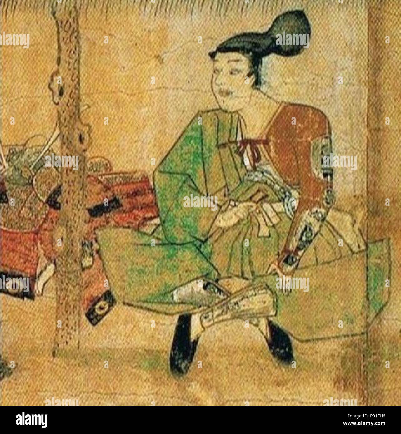 日本語: 『蒙古襲来絵詞』後巻 絵二十一 弘安の役で九州に下向 日本語: 『蒙古襲来絵詞』後巻 絵二十一 弘安の役で九州に下向
