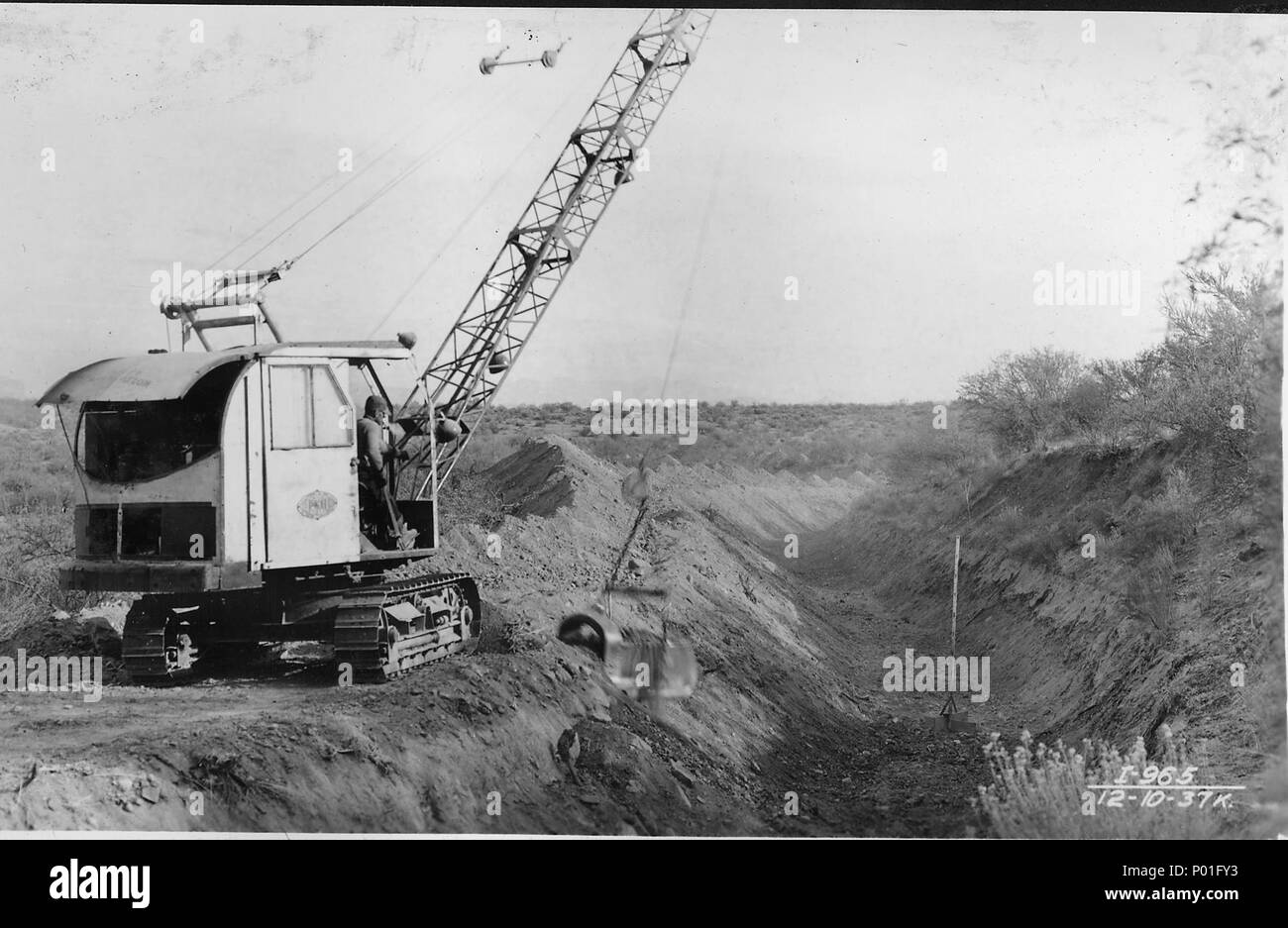 Salt River Power Canal Typical canal excavation and cleaning