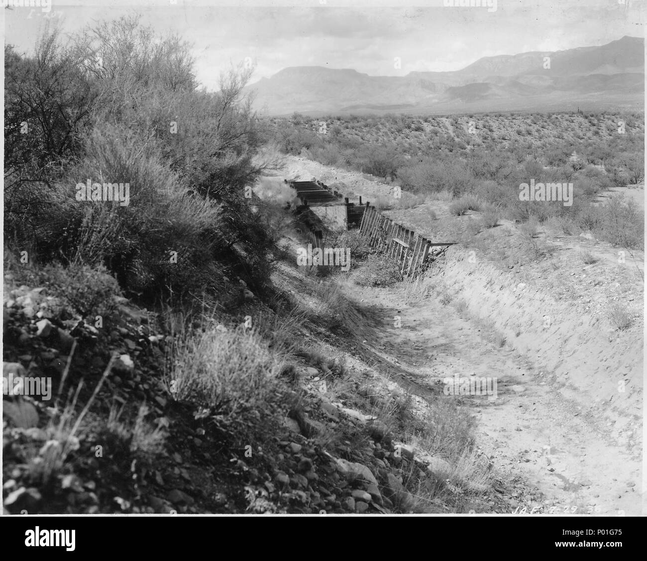 Salt River Power Canal View of temporary repair to canal 200