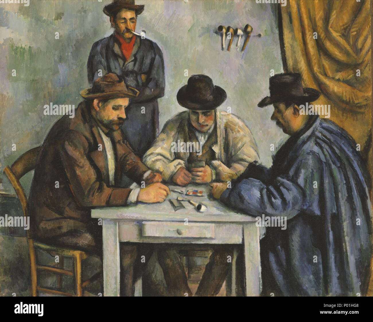 . The Card Players . 1890–92 7 Cezanne The Card Players Metmuseum Stock Photo