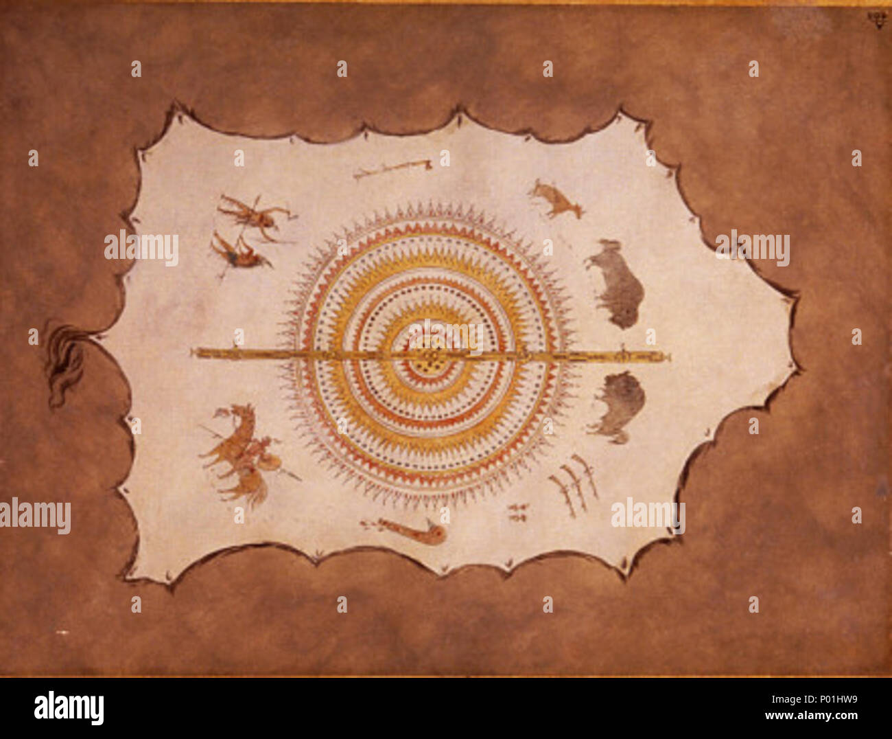 9 Facsimile of a Mandan Robe Stock Photo - Alamy