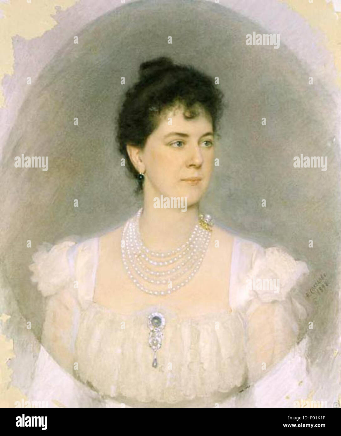 . English Portrait of the educator, collector and artist Princess