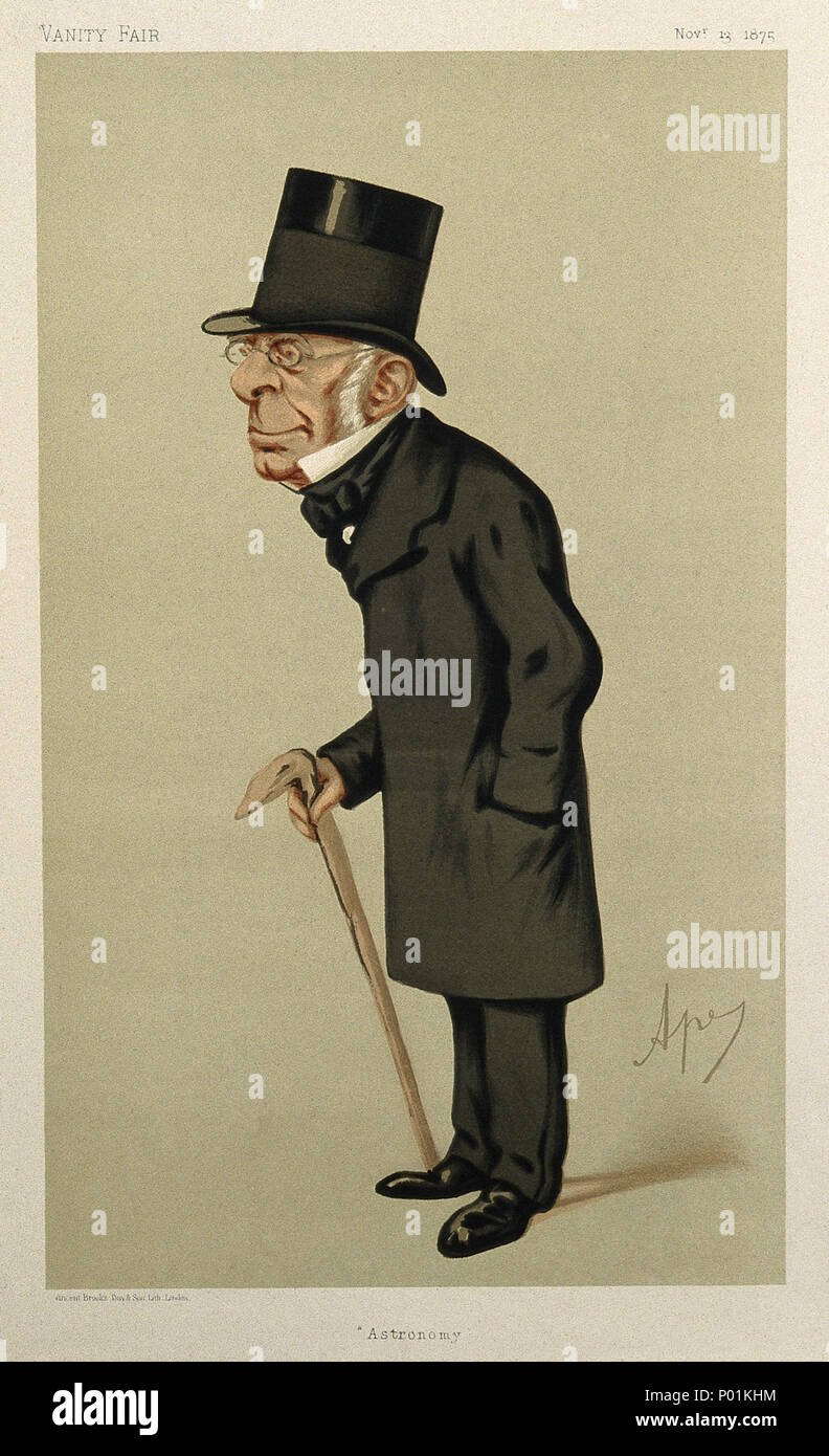 Sir George Biddell Airy Chromolithograph By Ape 1875 Iconographic Collections Keywords Portrait Prints Carlo Pellegrini Airy