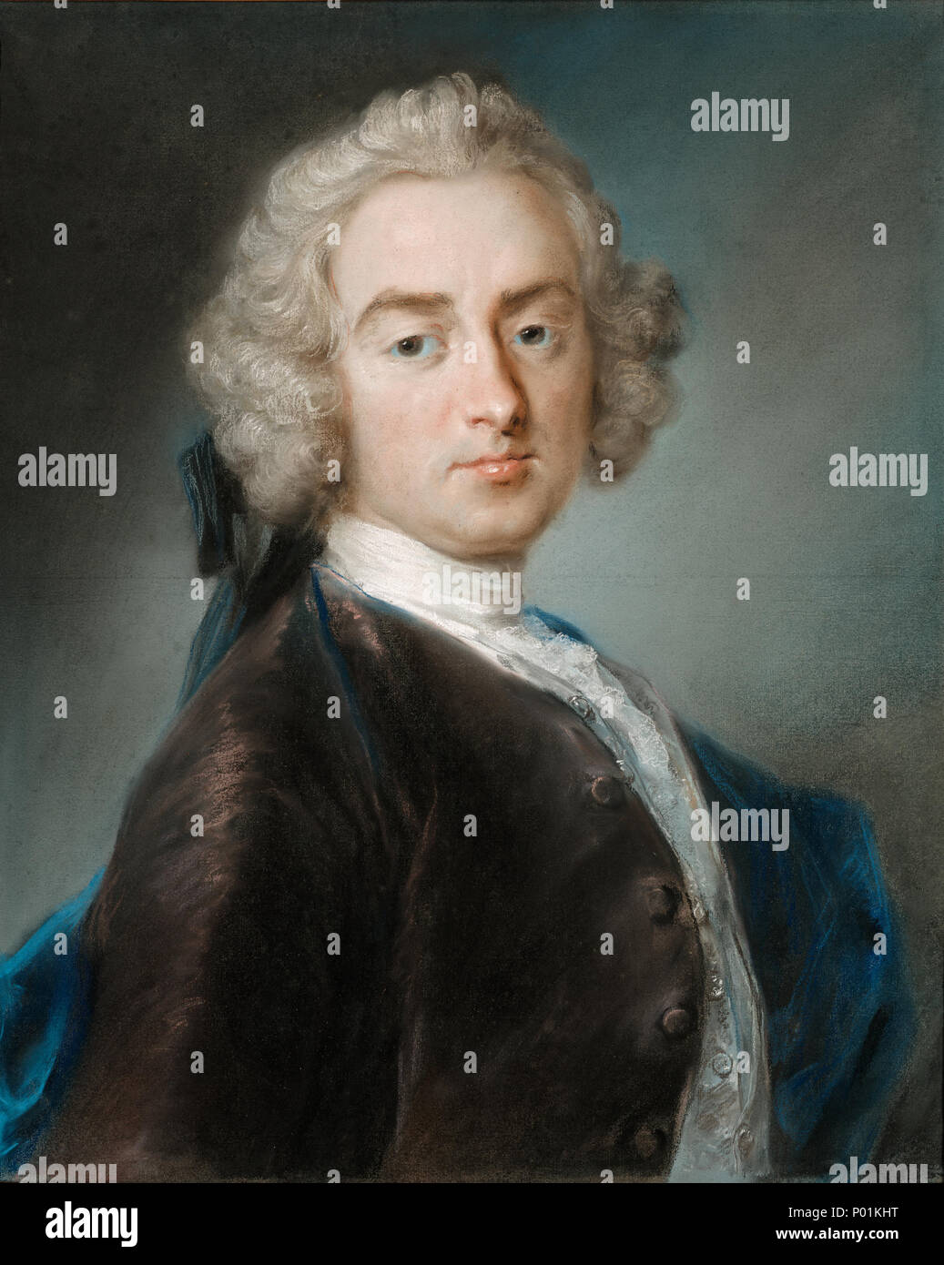 Sir James Gray, Second Baronet; Rosalba Carriera (Italian, 1673 - 1757); Italy; about 1744 - 1745; Pastel on paper; 56 × 45.8 cm (22 1/16 × 18 1/16 in.); 2009.80 21 Sir James Gray, 2nd Bt. 31444901 Stock Photo
