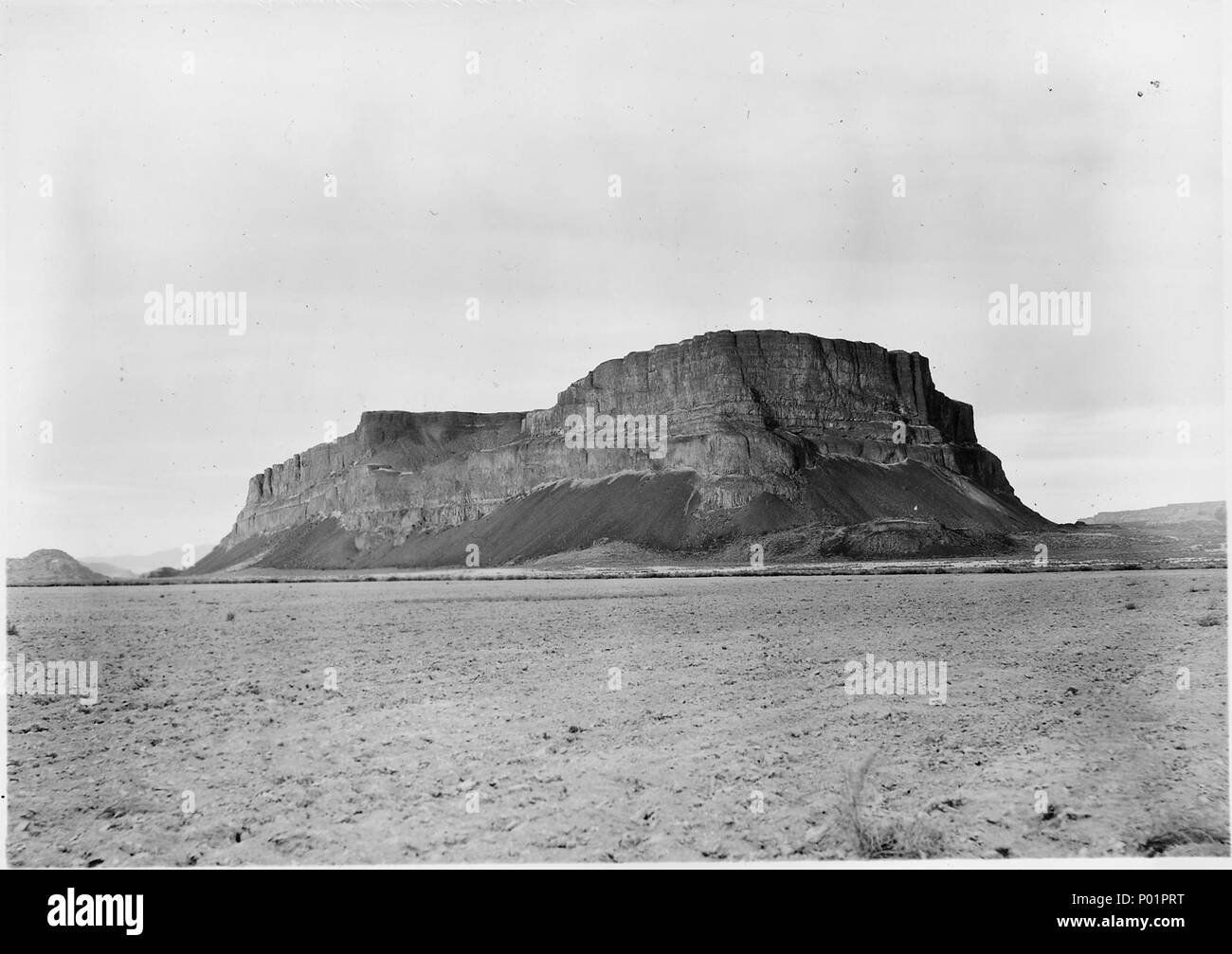 Steamboat Rock, a landmark in Grand Coulee Stock Photo Alamy