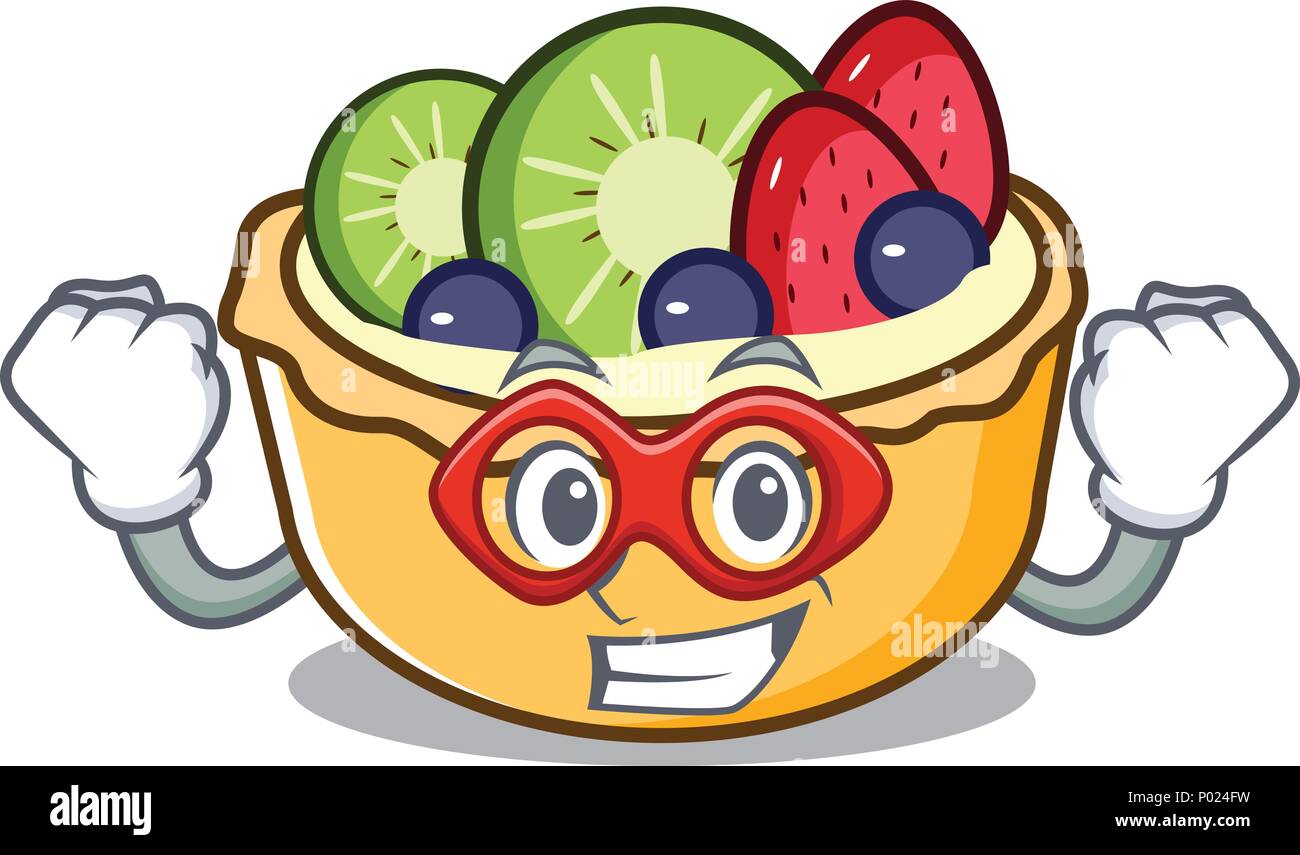 Super hero fruit tart character cartoon Stock Vector Image & Art Alamy