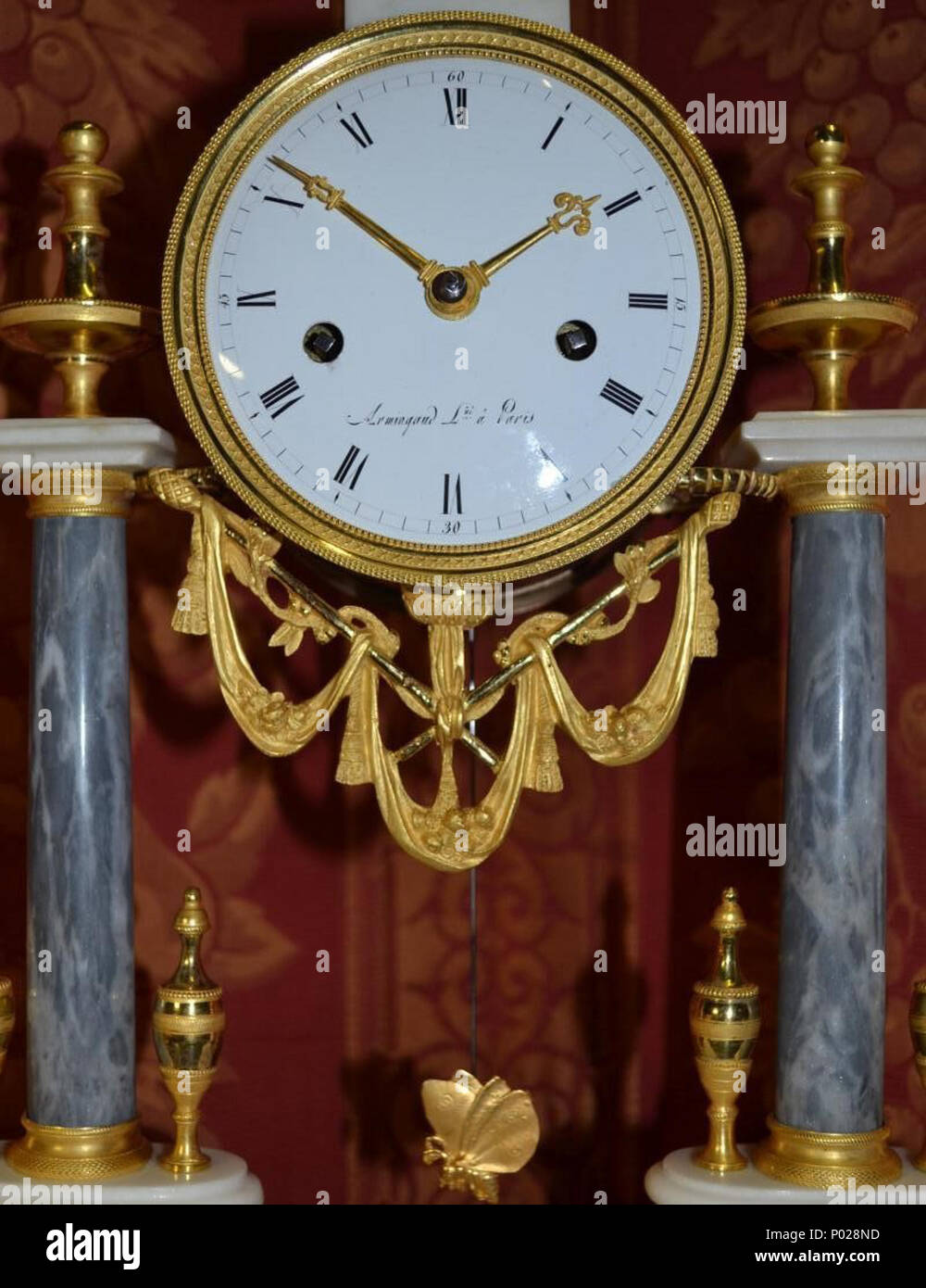 284 Amingaud l'Aîné pendule poteau2 Stock Photo