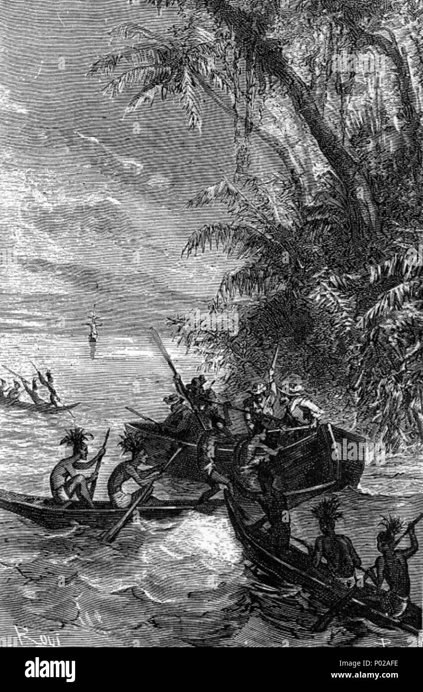 8 'The Children of Captain Grant' by Édouard Riou 131 Stock Photo - Alamy