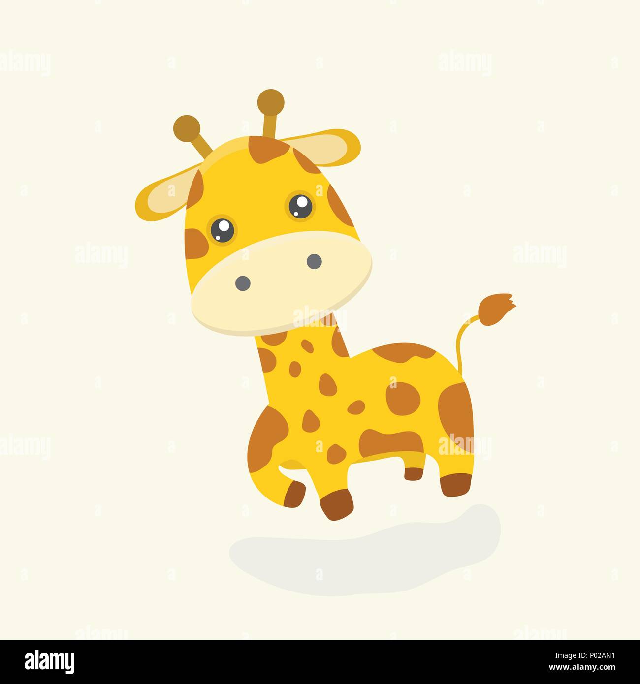 Cute giraffe cartoon Stock Vector Image & Art - Alamy