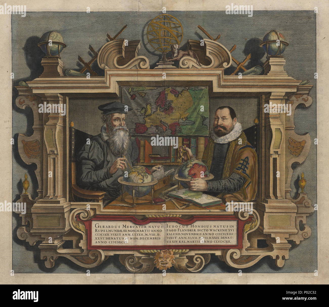 Mercator Hondius Stock Photos Mercator Hondius Stock - 