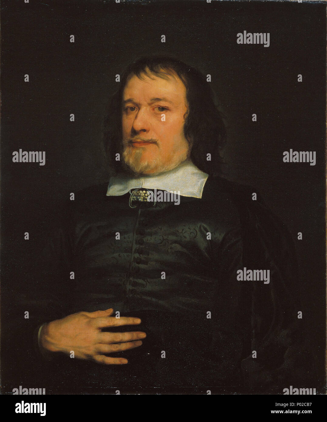 . Portrait of a Gentleman . circa 1655 17 Adriaen Hanneman ( ) - Portrait of a Gentleman - Google Art Project Stock Photo