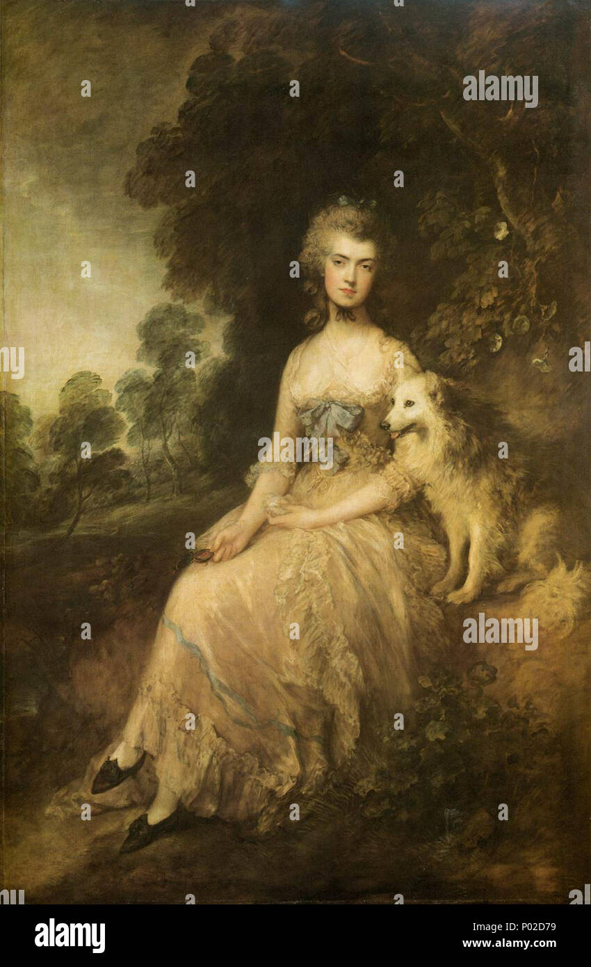 . Portrait of Mrs. Mary Robinson ('Perdita') . 1781 18 Thomas Gainsborough - Mrs. Mary Robinson (&quot;Perdita&quot;) - WGA08417 Stock Photo