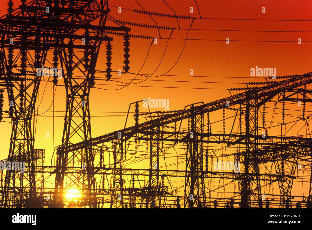 1992 HISTORICAL HIGH VOLTAGE ELECTRIC TRANSMISSION POWER SUB STATION