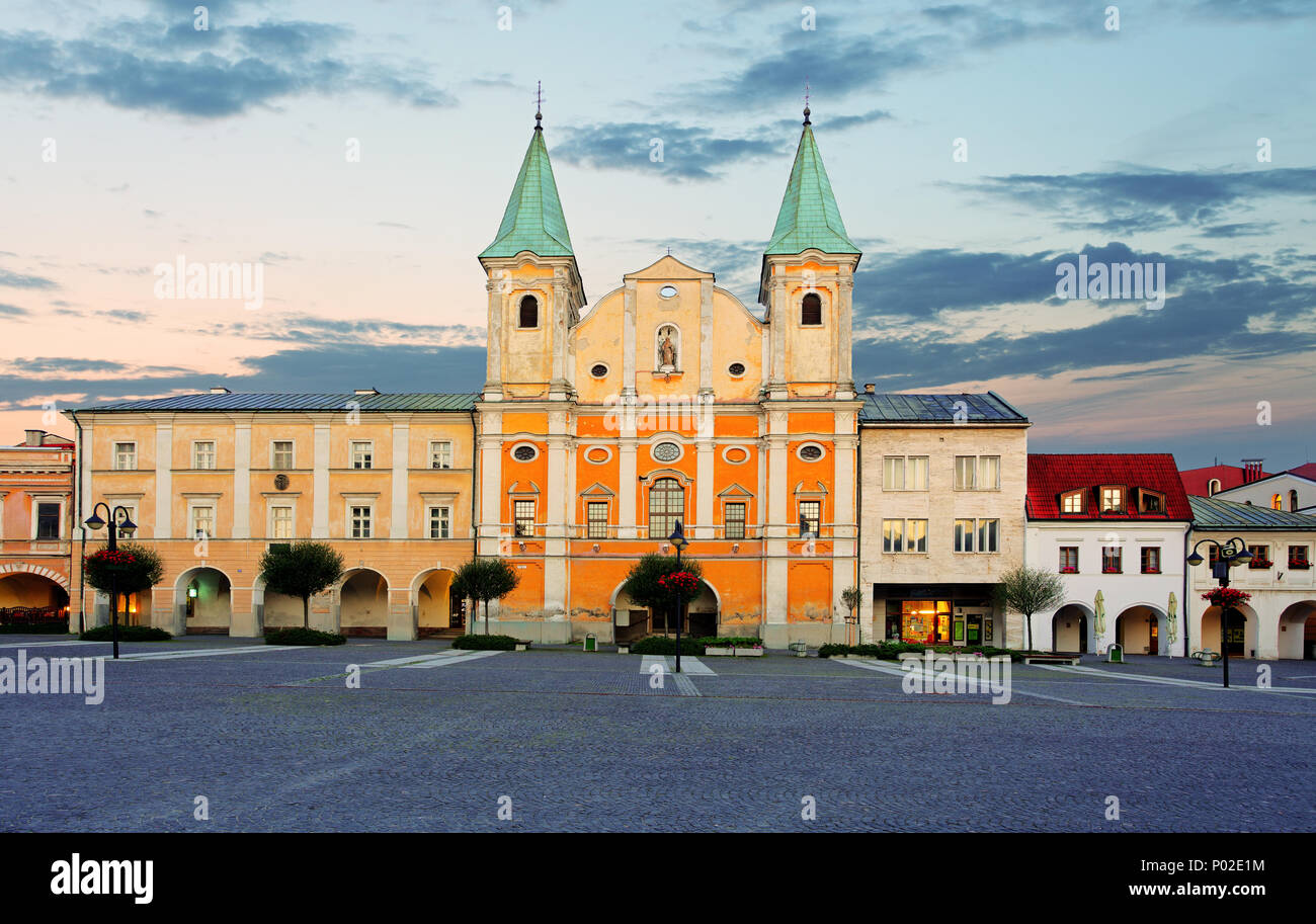 Marianske Square in Zilina, historic part of city Stock Photo