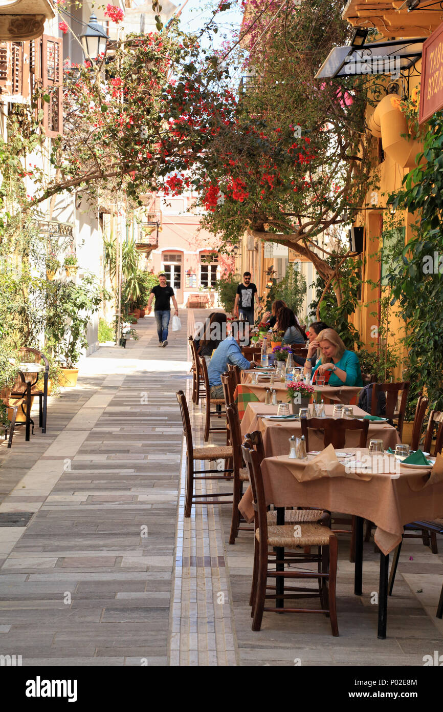 Taverna Byzantio, Nafplio, Greece Stock Photo
