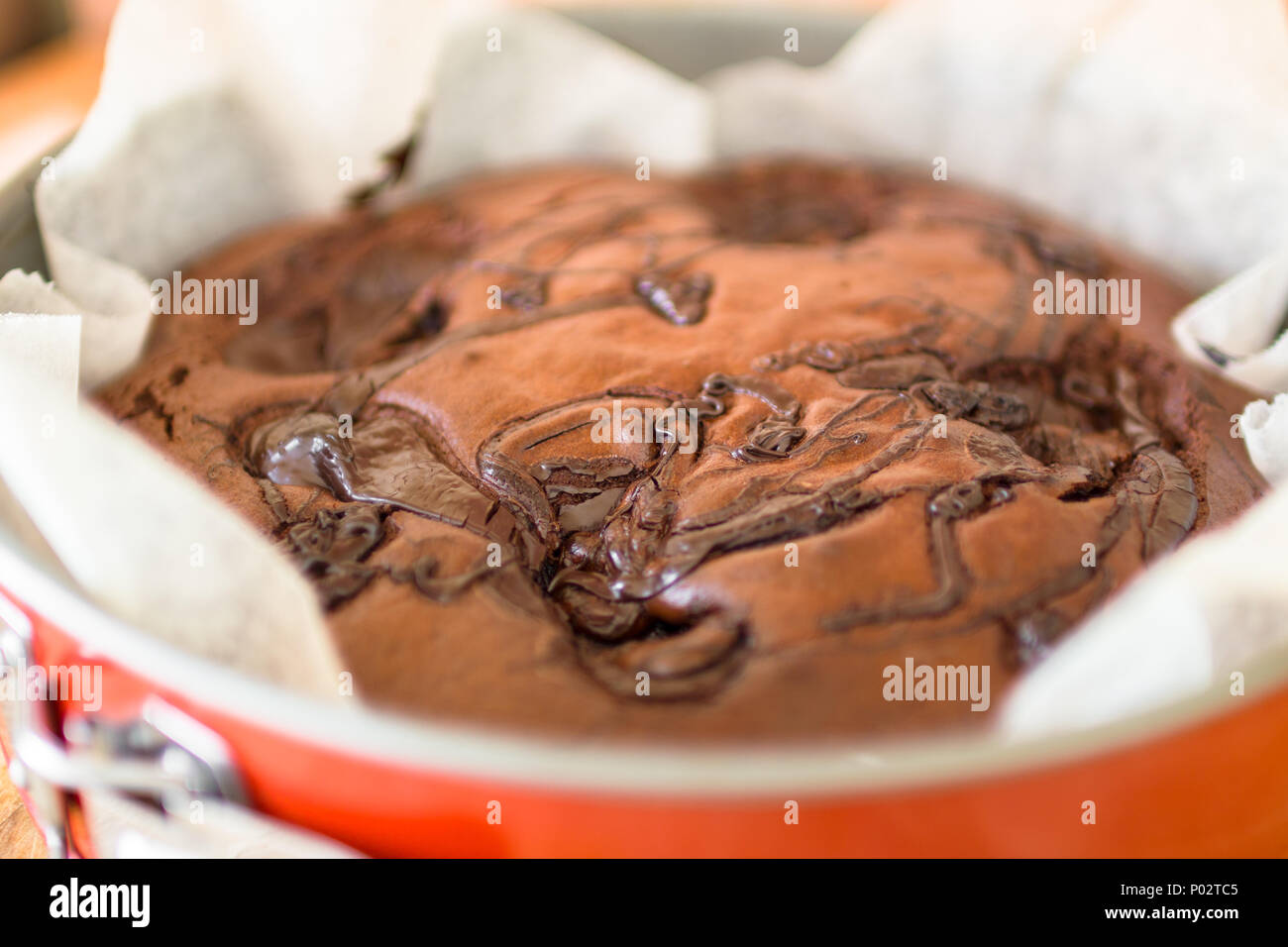 Homemade sweet cake with chocolate Stock Photo Alamy