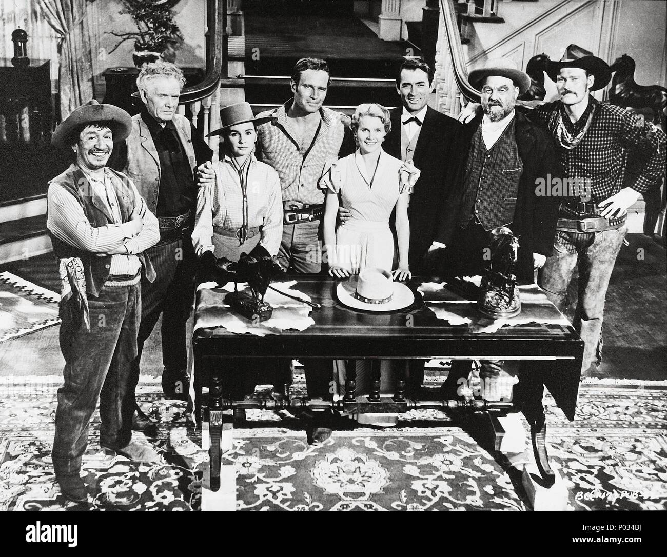 Original Film Title: THE BIG COUNTRY.  English Title: THE BIG COUNTRY.  Film Director: WILLIAM WYLER.  Year: 1958.  Stars: JEAN SIMMONS; CHARLTON HESTON; GREGORY PECK; CARROLL BAKER; BURL IVES. Credit: UNITED ARTISTS / Album Stock Photo
