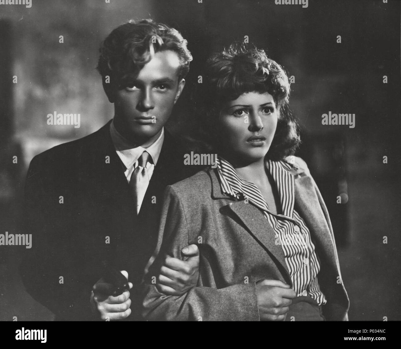 Original Film Title: GIOVENTU PERDUTA.  English Title: LOST YOUTH.  Film Director: PIETRO GERMI.  Year: 1947.  Stars: JACQUES SERNAS; CARLA DEL POGGIO. Stock Photo