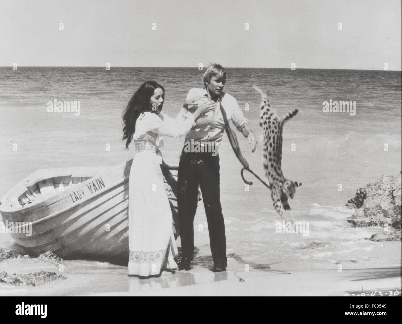 Original Film Title: ISLAND OF DR. MOREAU, THE.  English Title: ISLAND OF DR. MOREAU, THE.  Film Director: DON TAYLOR.  Year: 1977.  Stars: MICHAEL YORK. Stock Photo