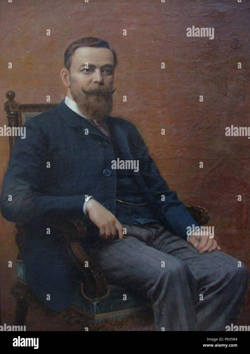 Espanol Pintura De Alfredo Valenzuela Puelma Obtenida 2011 02 28 1 Quot Retrato De Hombre Quot Stock Photo Alamy