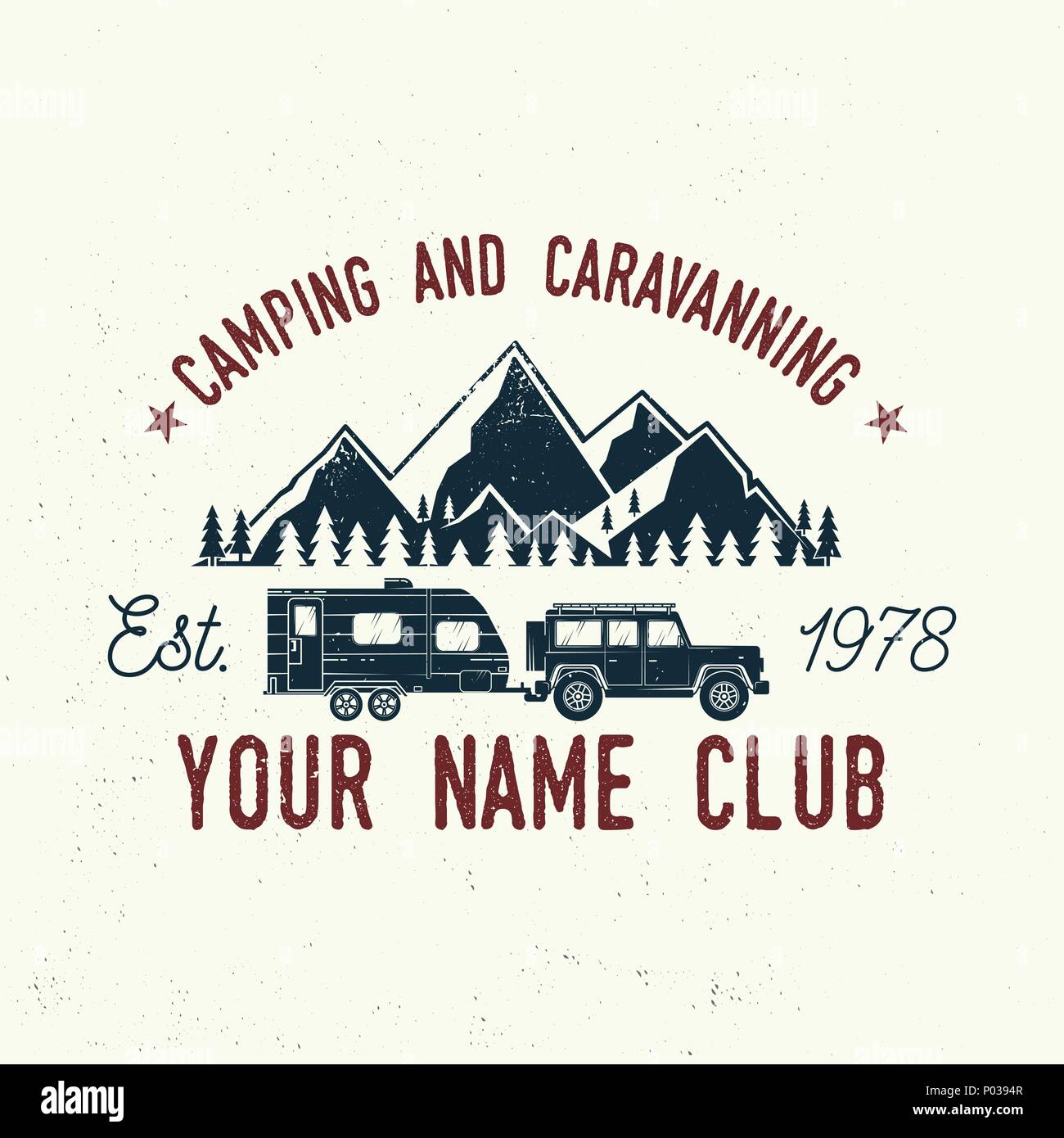 Caravan Caravaning Pin Badge