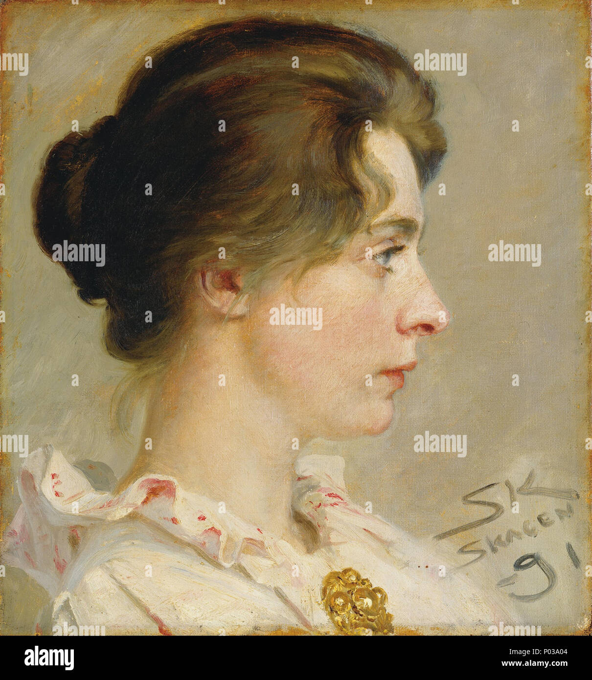 21 P.S. Krøyer - Marie Krøyer - Google Art Project Stock Photo