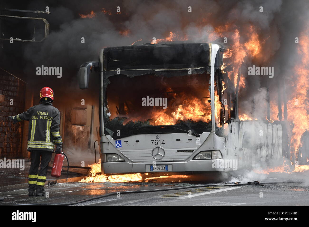 Exploded bus hi-res stock photography and images - Alamy
