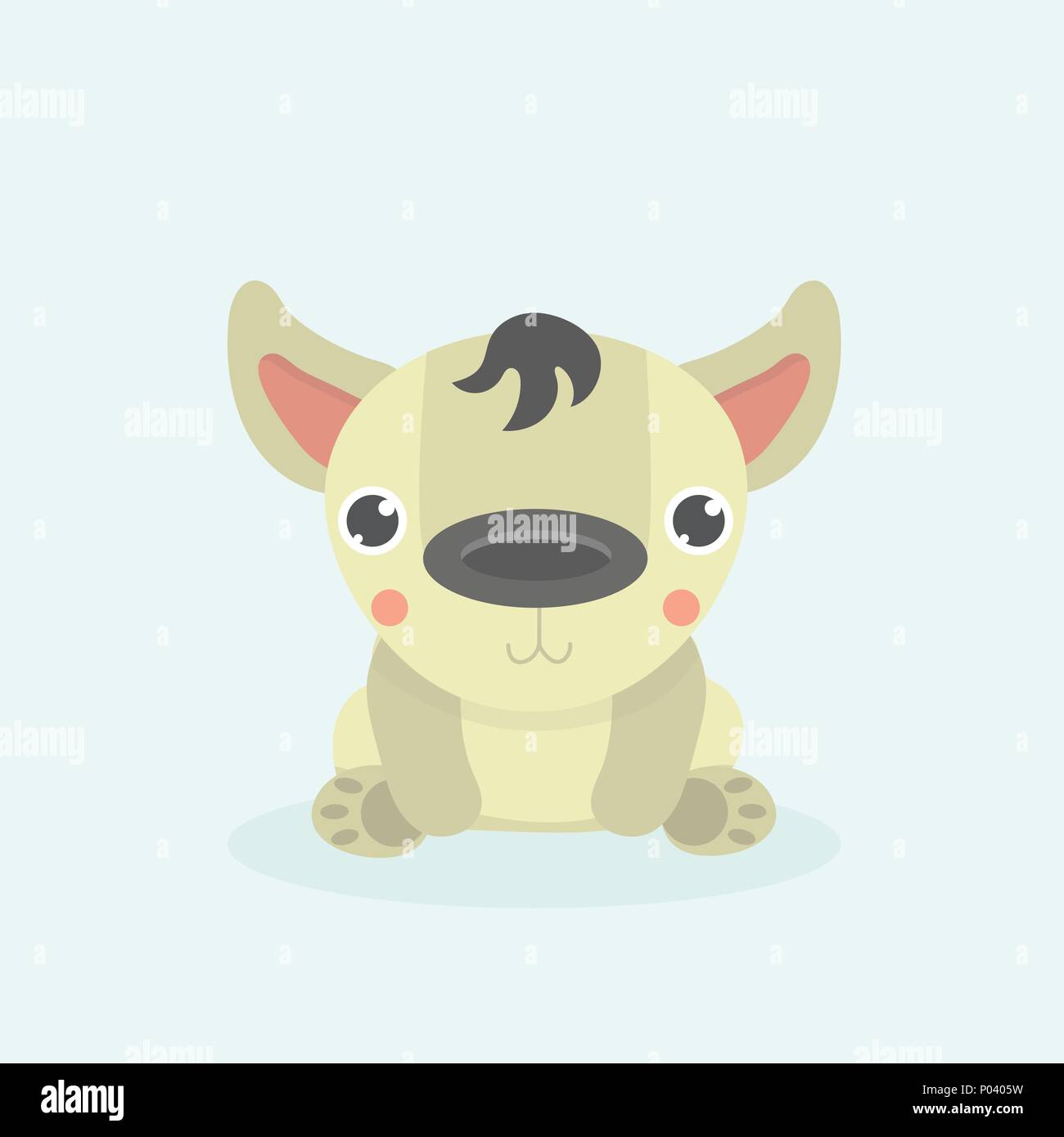 Cartoon funny hyena. Stock Vector