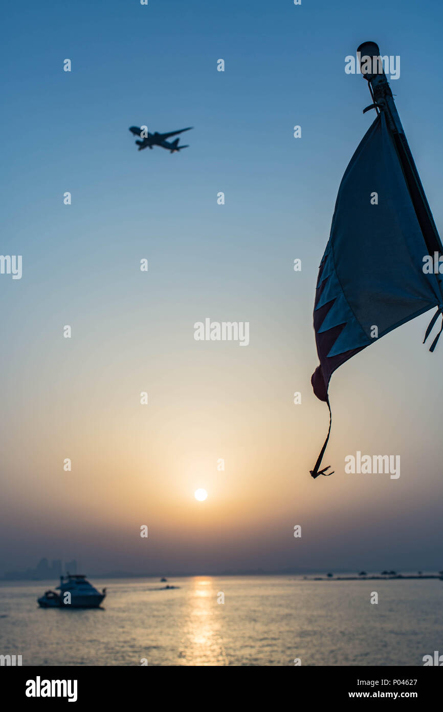 Doha sunset hi-res stock photography and images - Alamy