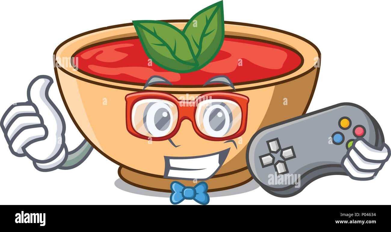 Gamer tomato soup character cartoon Stock Vector Image & Art - Alamy