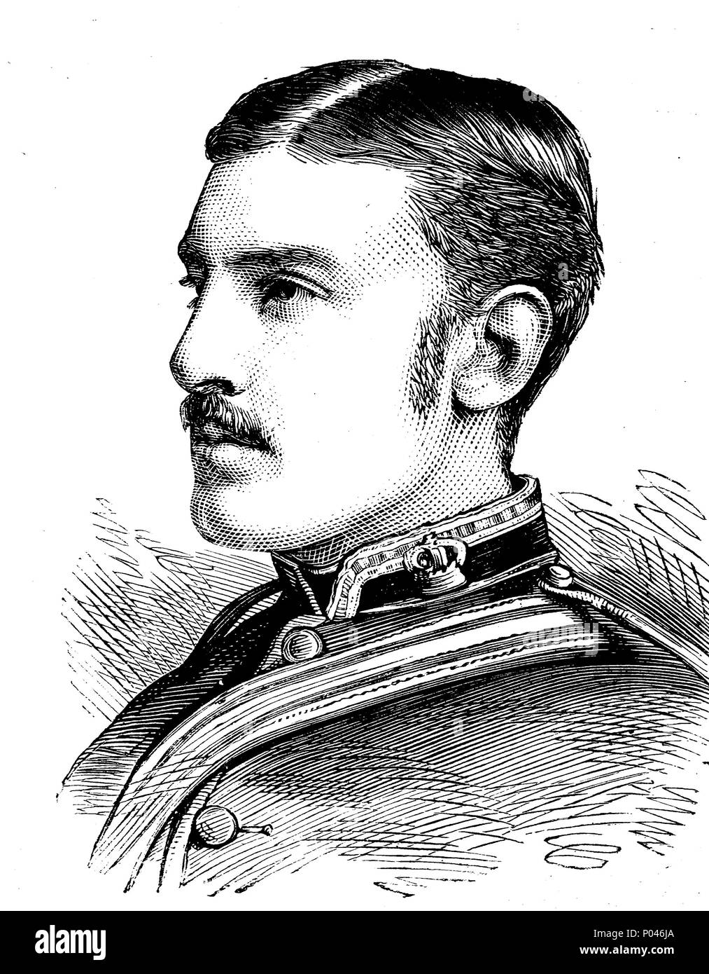 Deputy Assistant Commissary General E.T.S. Carter, died 1880, digital improved reproduction of an original print from the year 1881 Stock Photo