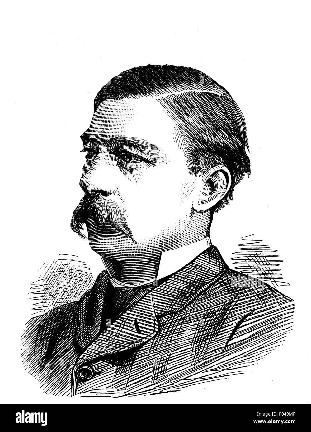 Major L.C. Singleton, died 1881, digital improved reproduction of an ...
