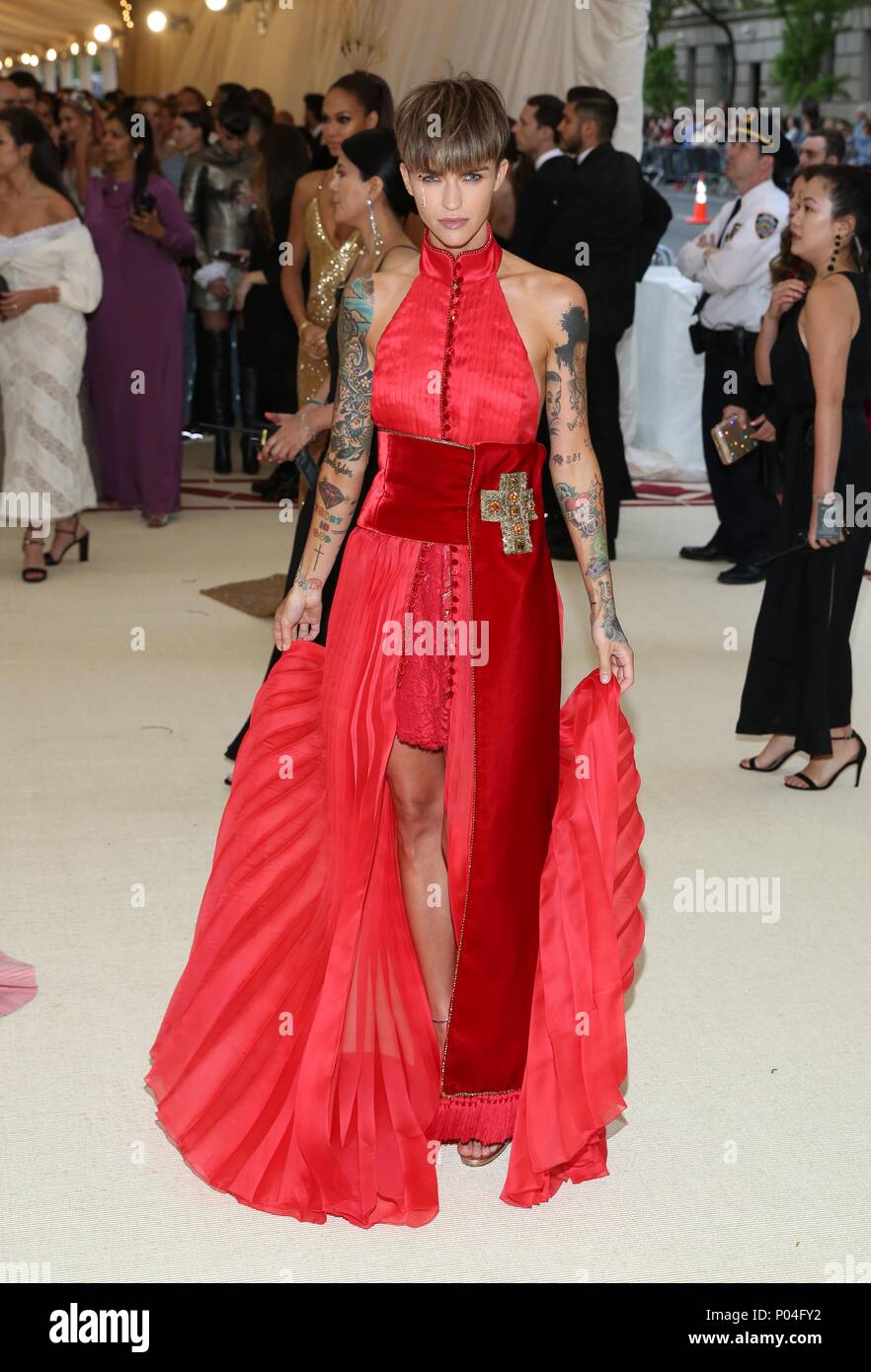 The 2018 Costume Institute's MET Gala Benefit 'Heavenly Bodies: Fashion and  the Catholic Imagination' - Red Carpet Arrivals Featuring: Ruby Rose Where:  New York, New York, United States When: 07 May 2018
